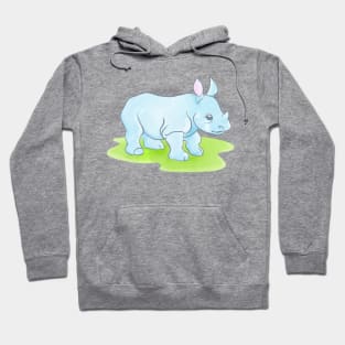 Baby Blue Rhino Hoodie